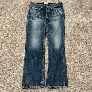 Big Star Pioneer Jeans Mens 33R Blue Vintage Collection Buckle Exclusive